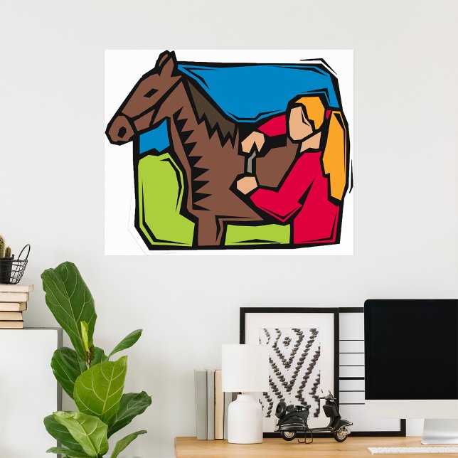 Horse And Farm Girl Poster (Creator Uploaded)