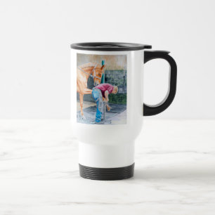 Horse and Farrier Travel Mug