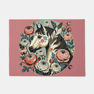 Horse and Feathers Doormat