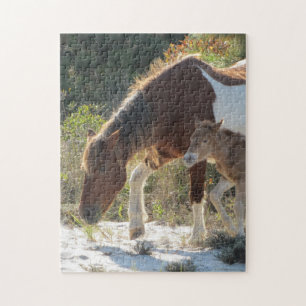 Horse and Foal Photograph Jigsaw Puzzle