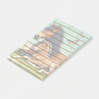 Horse and Foal Resting in a Spring Setting  Post-it Notes