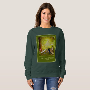 Horse And Girl Add Your Own Text Custom Sweatshirt