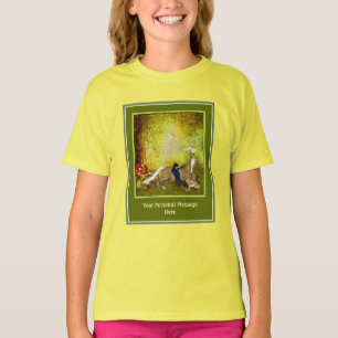 Horse And Girl Add Your Own Text Custom T-Shirt