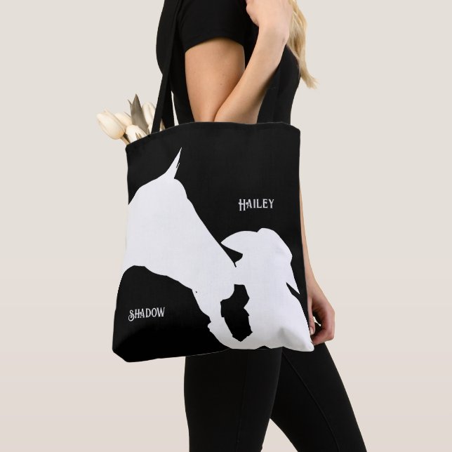 Horse and girl kiss Cowgirl western name Tote Bag (Close Up)