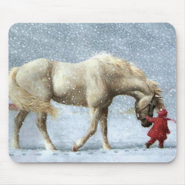 Horse and Girl Mousepad (Front)