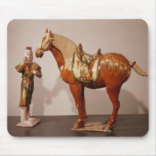 Horse and groom, Tang Dynasty Mouse Mat