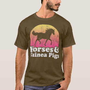 Horse and Guinea Pig Women or Girls Horses Guinea T-Shirt