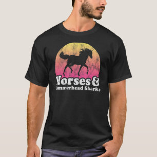 Horse And Hammerhead Shark Women Or Girls Horses T-Shirt