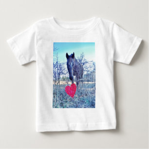 Horse and  Heart Baby T-Shirt