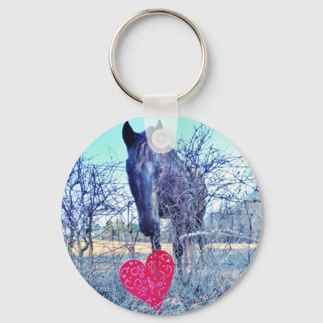Horse and  Heart Key Ring (Front)