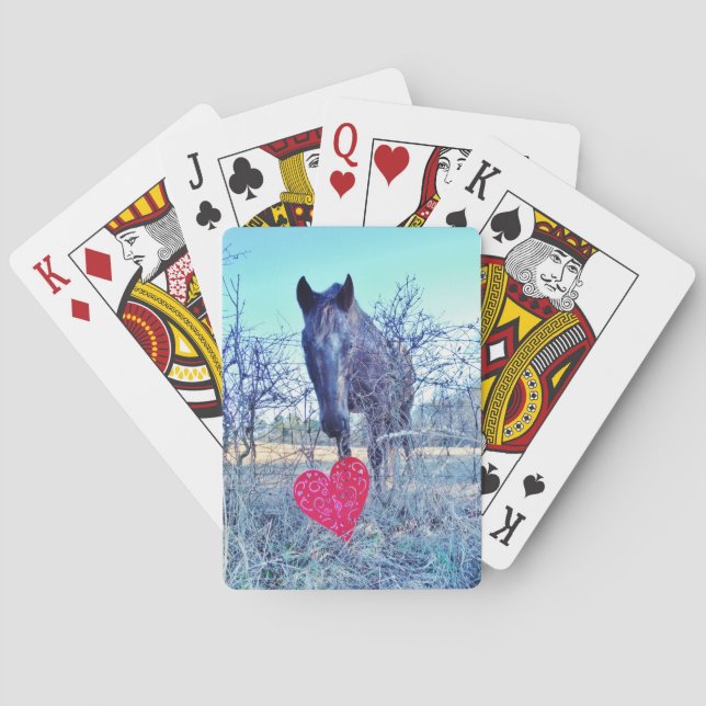 Horse and  Heart Playing Cards (Back)