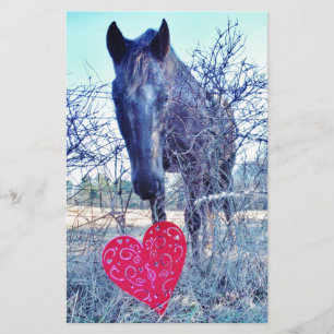 Horse and  Heart Stationery