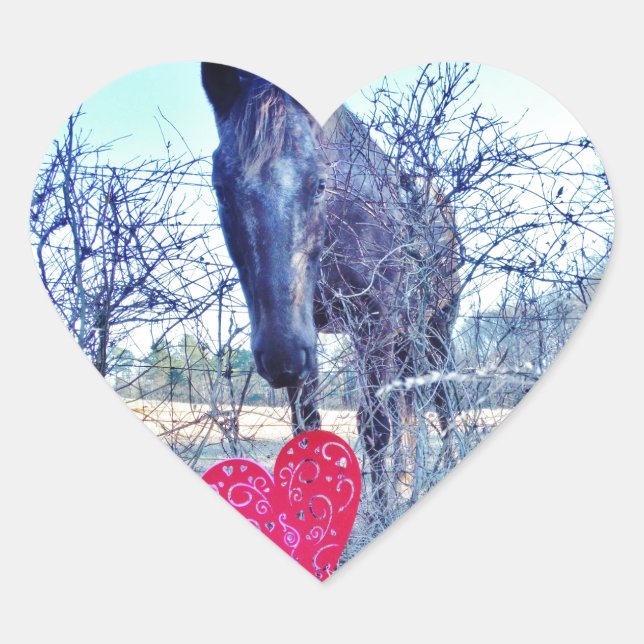 Horse and  Heart Sticker (Front)