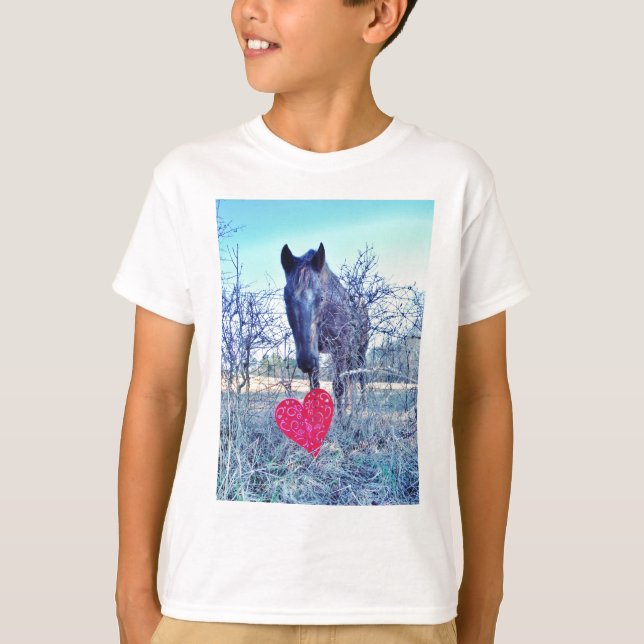Horse and  Heart T-Shirt (Front)