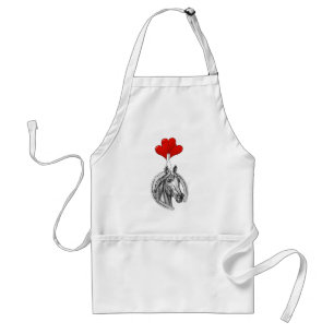 Horse and Hearts Standard Apron
