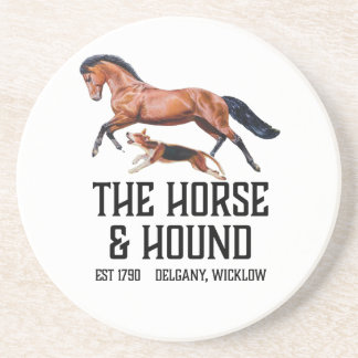 Horse and Hound Sandstone Coaster