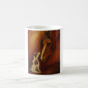 Horse and Jack Russell Coffee Mug