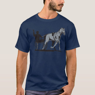 Horse and Jockey Harness Racing  T-Shirt