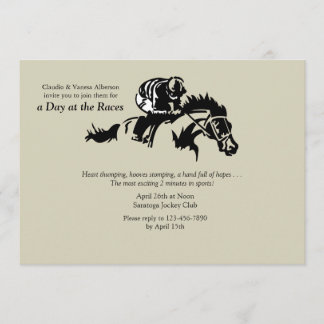 Horse and Jokey Invitation