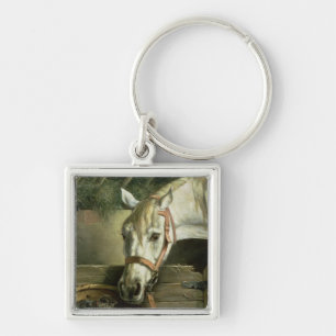Horse and kittens, 1890 key ring