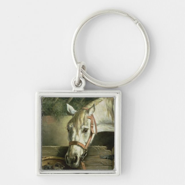 Horse and kittens, 1890 key ring (Front)