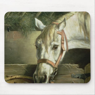 Horse and kittens, 1890 mouse mat