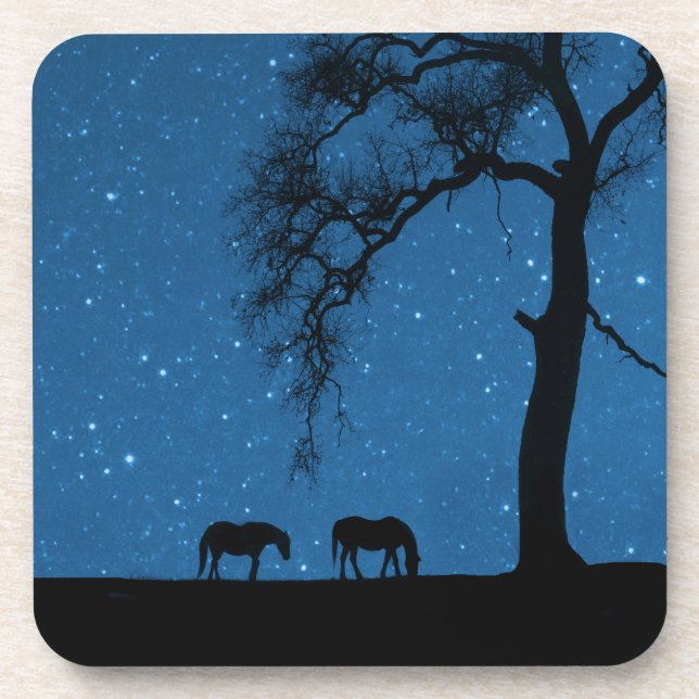 Horse and Moon and Stars Coaster (Front)