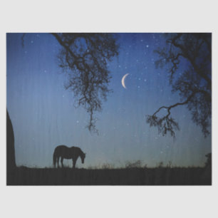Horse and Moon Stars Tissue Paper