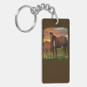 Horse and pony key ring