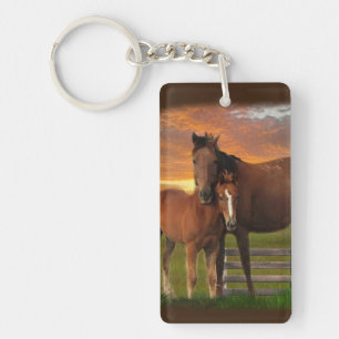 Horse and pony key ring