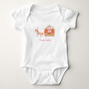 Horse and Pumpkin Carriage Baby Girl Princess Tee