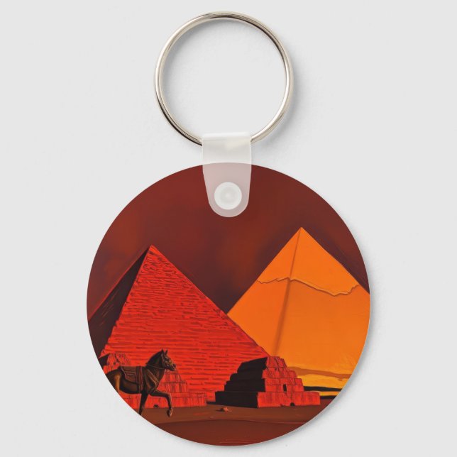 Horse and Pyramid Key Ring (Front)