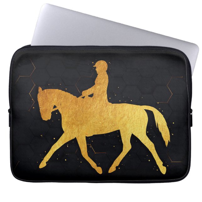 Horse And Rider Laptop Sleeve (Front)