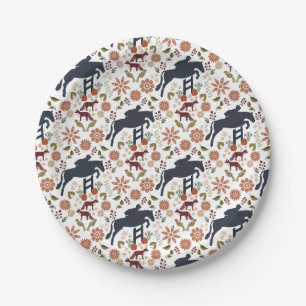 Horse and Rider Paper Plate Equestrian Folk Art