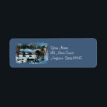 Horse And Sleigh Christmas Return Address Labels<br><div class="desc">Use our Christmas horse and sleigh in Tahoe for your address labels this year.</div>
