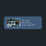 Horse And Sleigh Christmas Return Address Labels<br><div class="desc">Use our Christmas horse and sleigh in Tahoe for your address labels this year.</div>