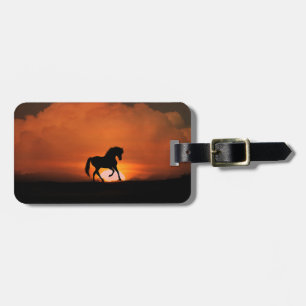 Horse and Sun Fantasy Cute Luggage Tag