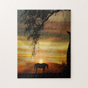 Horse and Sun Jigsaw Puzzle