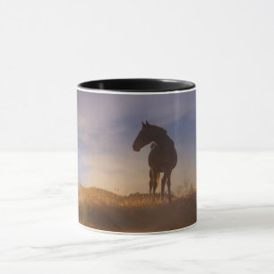 Horse and Sunrise Coffee Cup