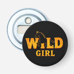 Horse and 'Wild Girl' Sign Bottle Opener