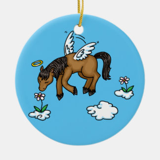 Horse Angel in memory ornament
