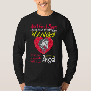 Horse Angel Without Wings Pet T-Shirt
