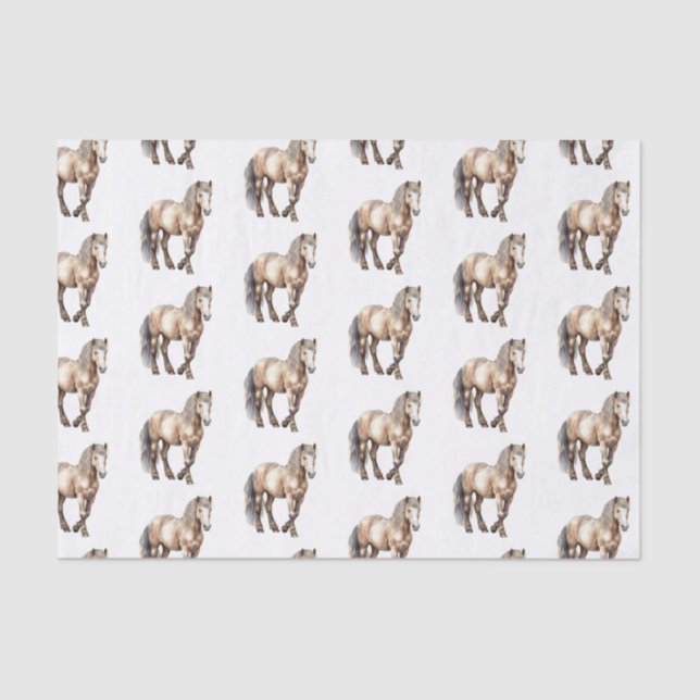 Horse Animal Farm Wedding  Tissue Paper (Front)