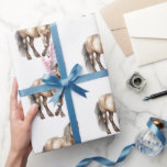 Horse Animal Farm Wedding  Wrapping Paper<br><div class="desc">Horse Animal Farm Barn Wedding</div>