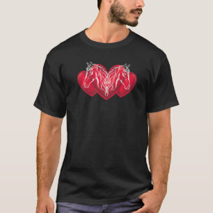 Horse Animal  Heart Horseback Riding Horse Rider H T-Shirt