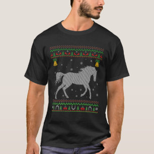 Horse Animal Lover Xmas Ugly Horse Christmas T-Shirt