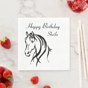 Horse Animal Theme Party Personal Napkin