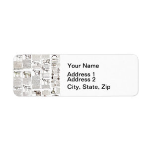 Horse Antique Advertising Newspaper Art