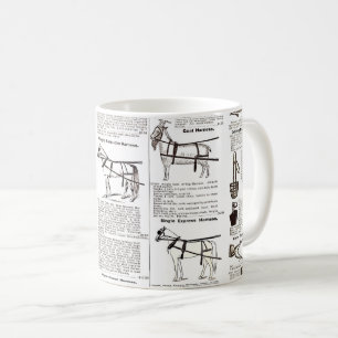 Horse Antique Advertising Newspaper Art Coffee Mug