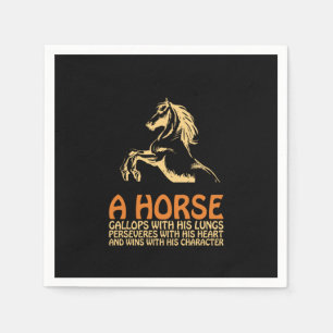 Horse Art A Horse Gallops Napkin